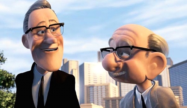 Frank Thomas and Ollie Johnston in The Incredibles