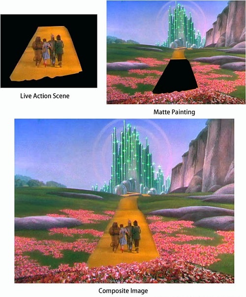 Matte painting from the Wizard of Oz