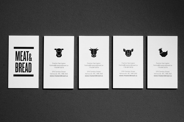 identity and brand design of Meat and Bread company