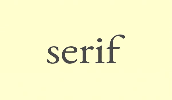 Serif fonts